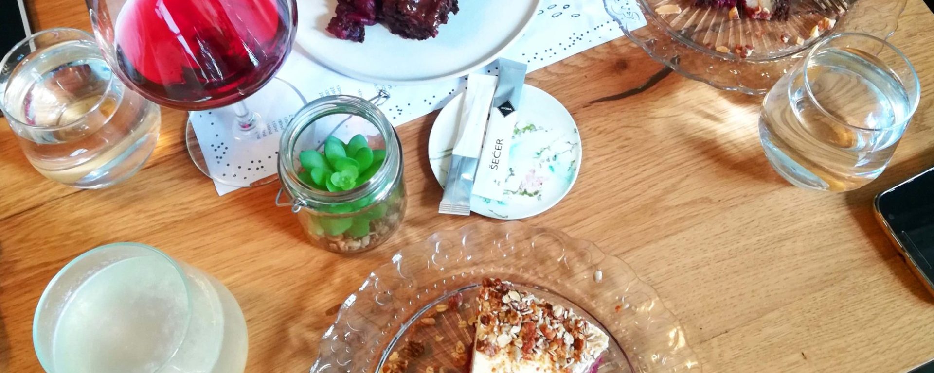 Three slices of delicious cake from Suma