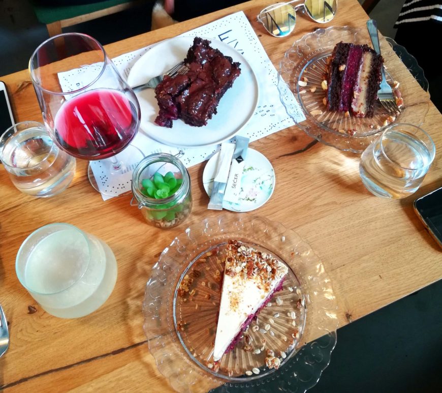 Three slices of delicious cake from Suma