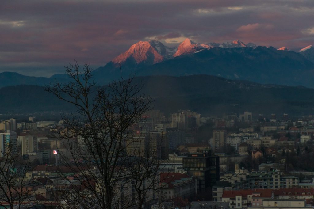 View over Ljubljana from the city's castle