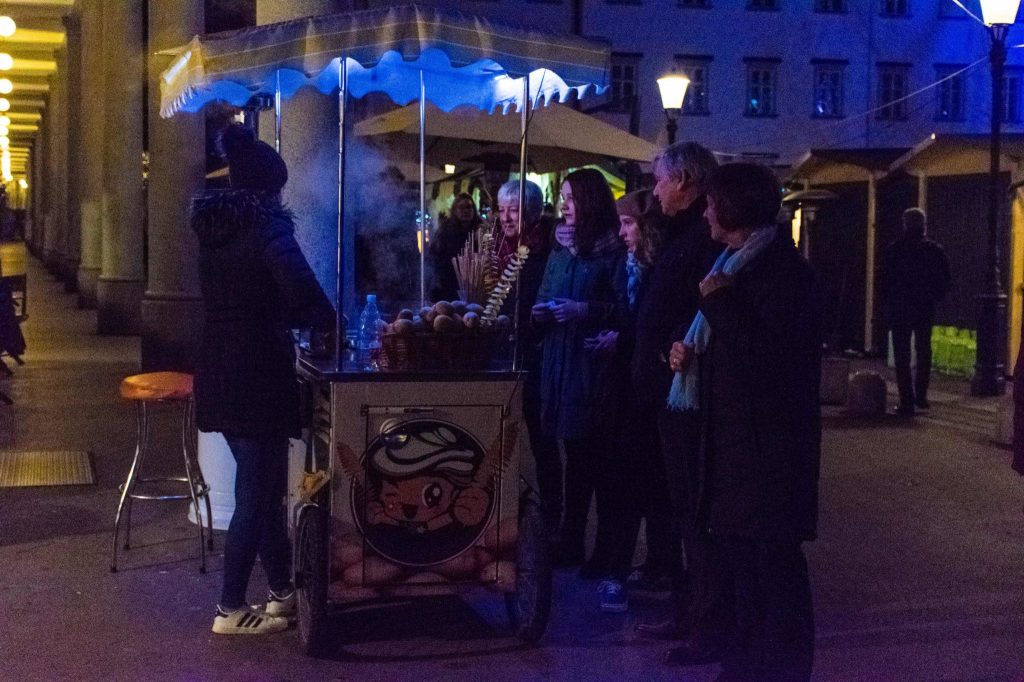 Christmas market in Ljubljana Slovenia