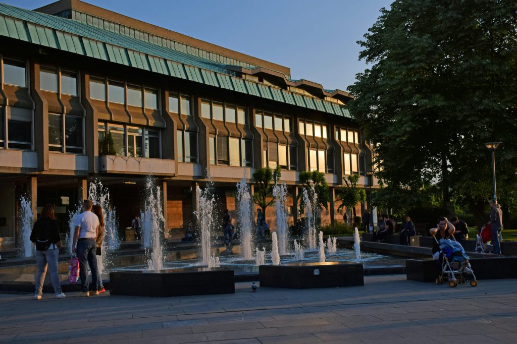 Serbia's national library in Belgrade