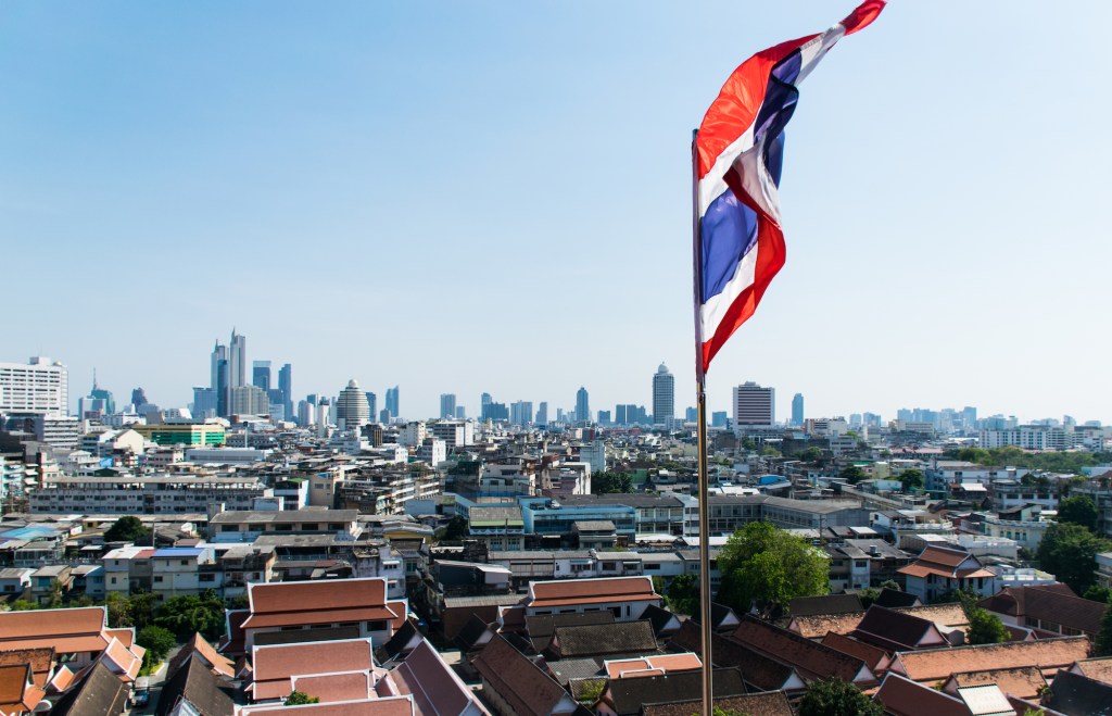 360° view from the Golden Mountain in Bangkok