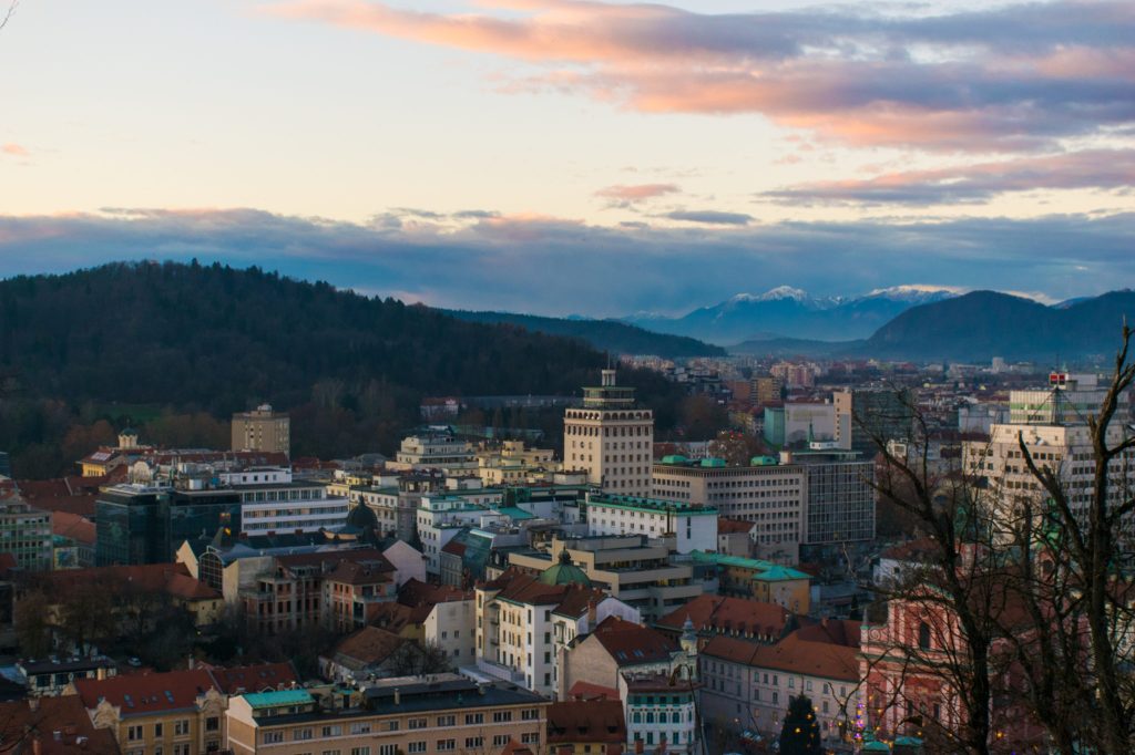 The view from one of the trail leading to Ljubljana's castle © Marion Dautry