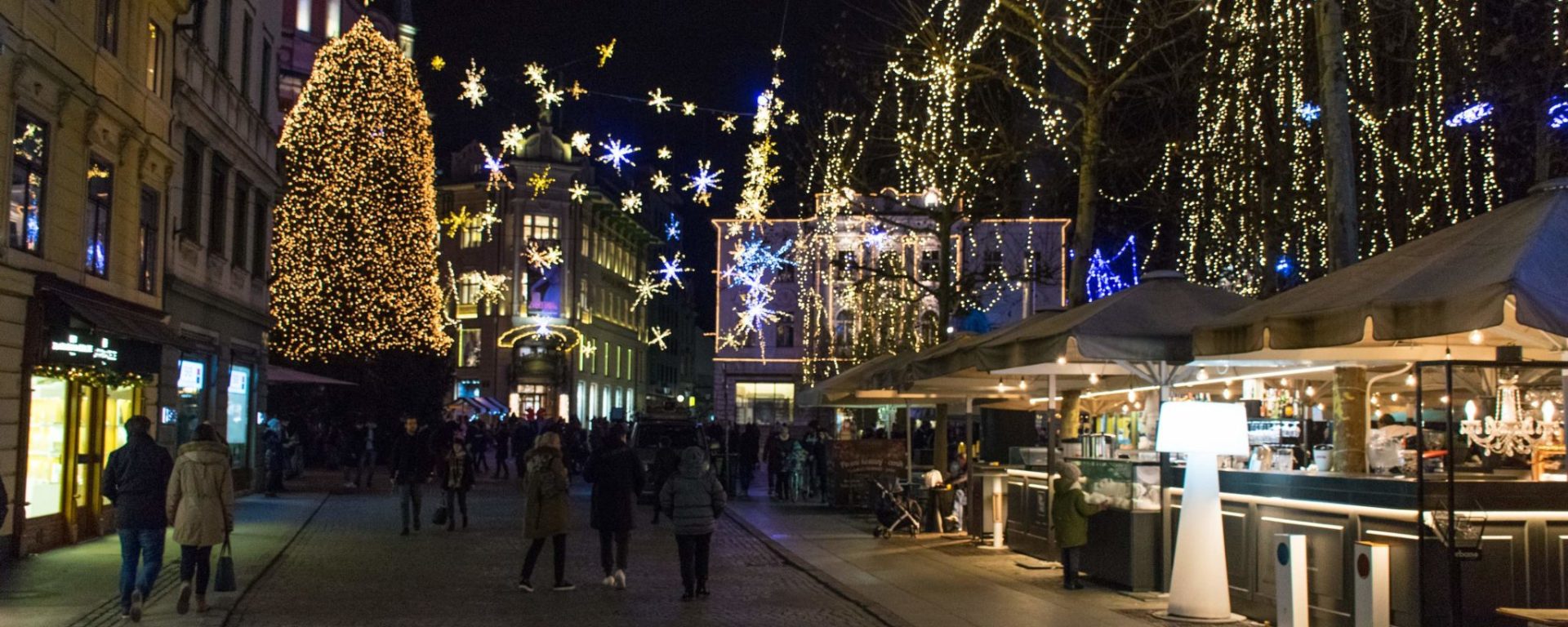 Christmas market of Ljubljana Slovenia