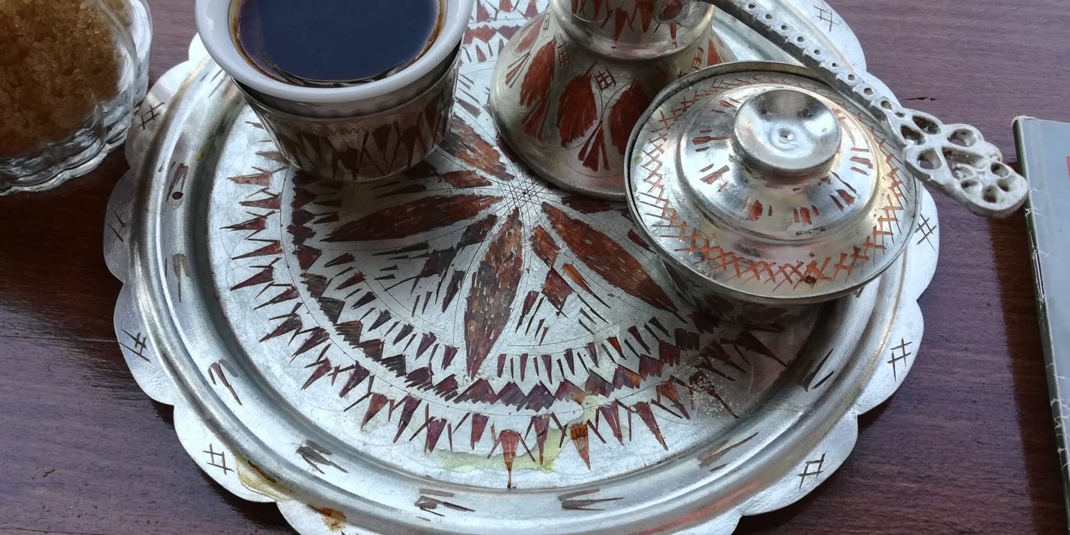 A traditional set of Bosnian coffee in Sarajevo, Bosnia © Marion Dautry