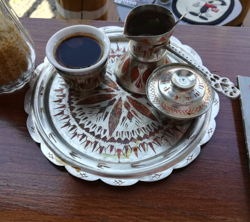 A traditional set of Bosnian coffee in Sarajevo, Bosnia © Marion Dautry