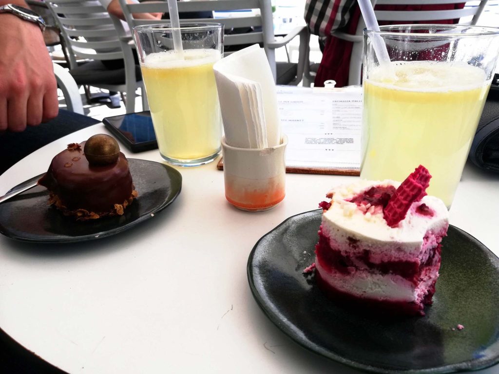 fruit cake and nugat cake from Bacio